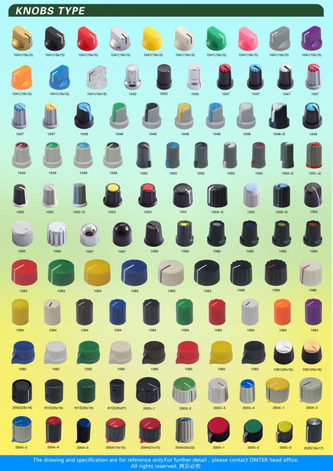 AG1 D Eje 15X16mm Botones de potenciales de plástico Varios tipos Accesorios electrónicos 13