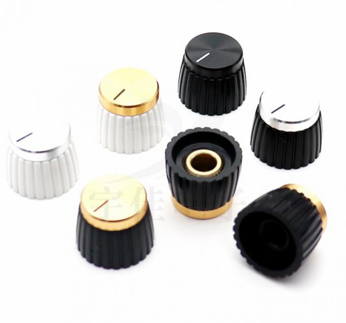 Amplificador de audio botón de tono oro plata botón de marshall de aluminio 2