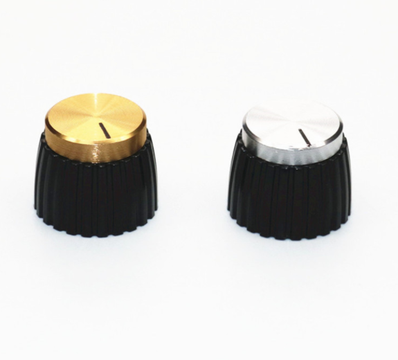 Amplificador de audio botón de tono oro plata botón de marshall de aluminio 3