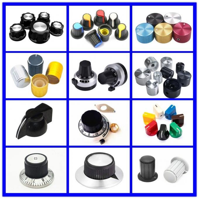 Amplificador de audio botón de tono oro plata botón de marshall de aluminio 5