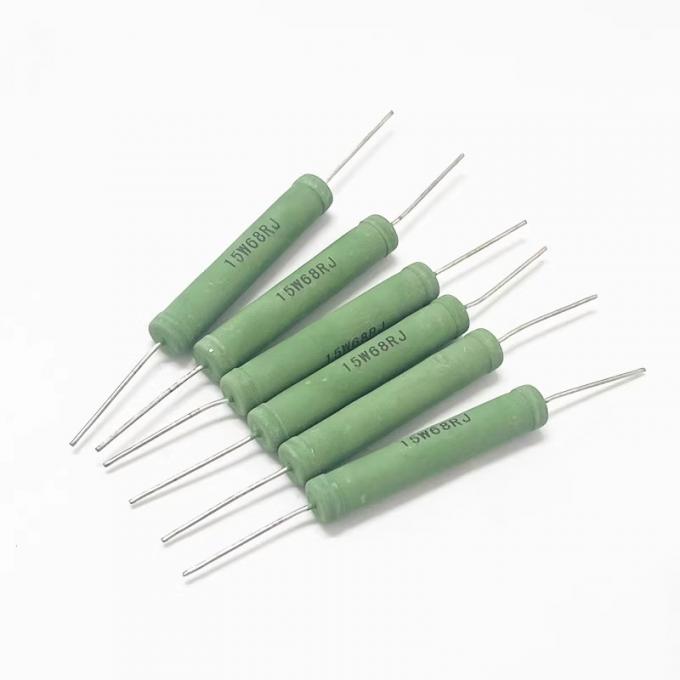 RX21 Pintura verde de alta precisión de potencia fija de cemento Wirewound Resistor 0.5W 1W 2W 3W 4W 5W 6W 8W 10W 12W 1