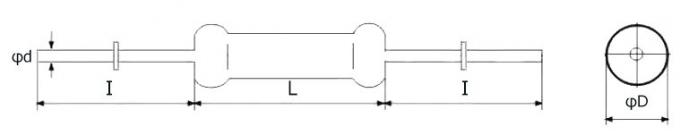 RX21 Pintura verde de alta precisión de potencia fija de cemento Wirewound Resistor 0.5W 1W 2W 3W 4W 5W 6W 8W 10W 12W 3