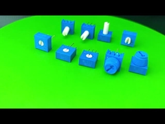 Potenciómetro preajustado de vidrio de esmalte de bobina única de la serie 3386