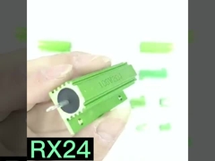 RX24 Resistente de caja de aluminio 50w Resistente de carga de envejecimiento de limitación de corriente verde