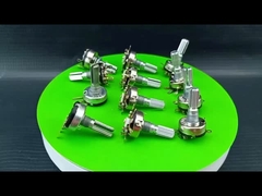RV17 Película de carbono de 3 pines de 17 mm Potenciómetro de interruptor rotativo B10K B50K B100K B500K Ohm para radio