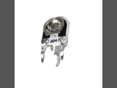 W208 Serie de resistencia ajustable de bobina única Potenciómetro cerámico vidriado de vidrio 0.5w