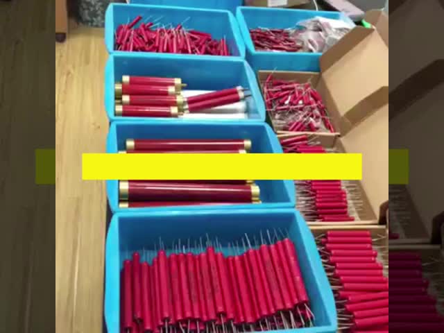 BONENS RI80-50W película de vidrio de alta frecuencia de esmaltado tubo de barra de voltaje divisor de resistencia 50W no inductiva