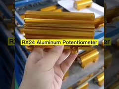 RX24 Resistor de alta potencia de concha de aluminio de oro