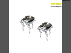 W208 Serie de resistencia ajustable de bobina única Potenciómetro cerámico vidriado de vidrio 0.5w