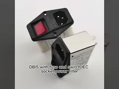 DBI6 Filtro EMI Filtro de ruido de línea de alimentación AC 6A con toma IEC